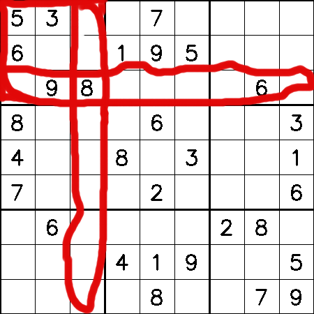 Example of the Sudoku field